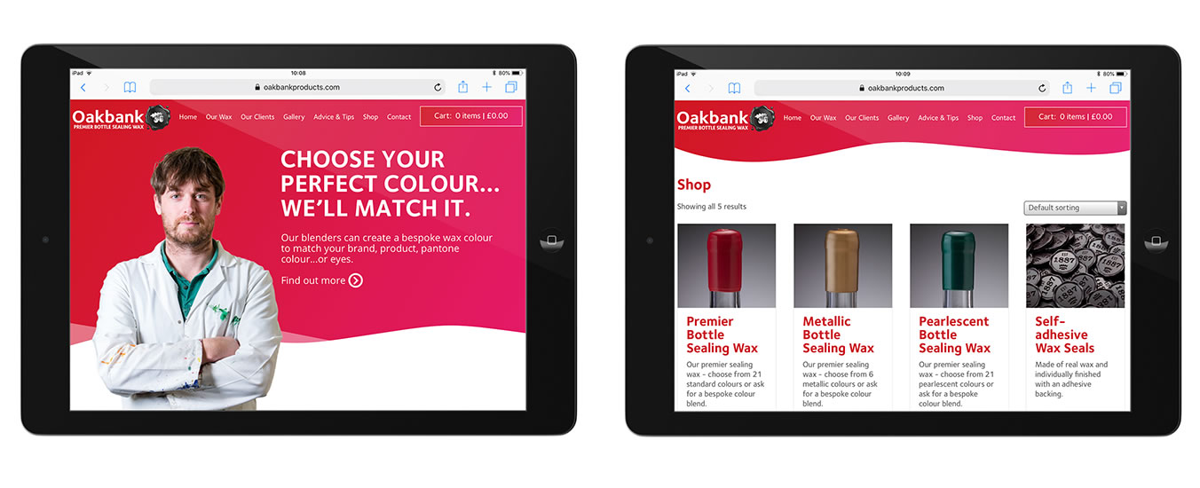 Oakbank Wax web pages