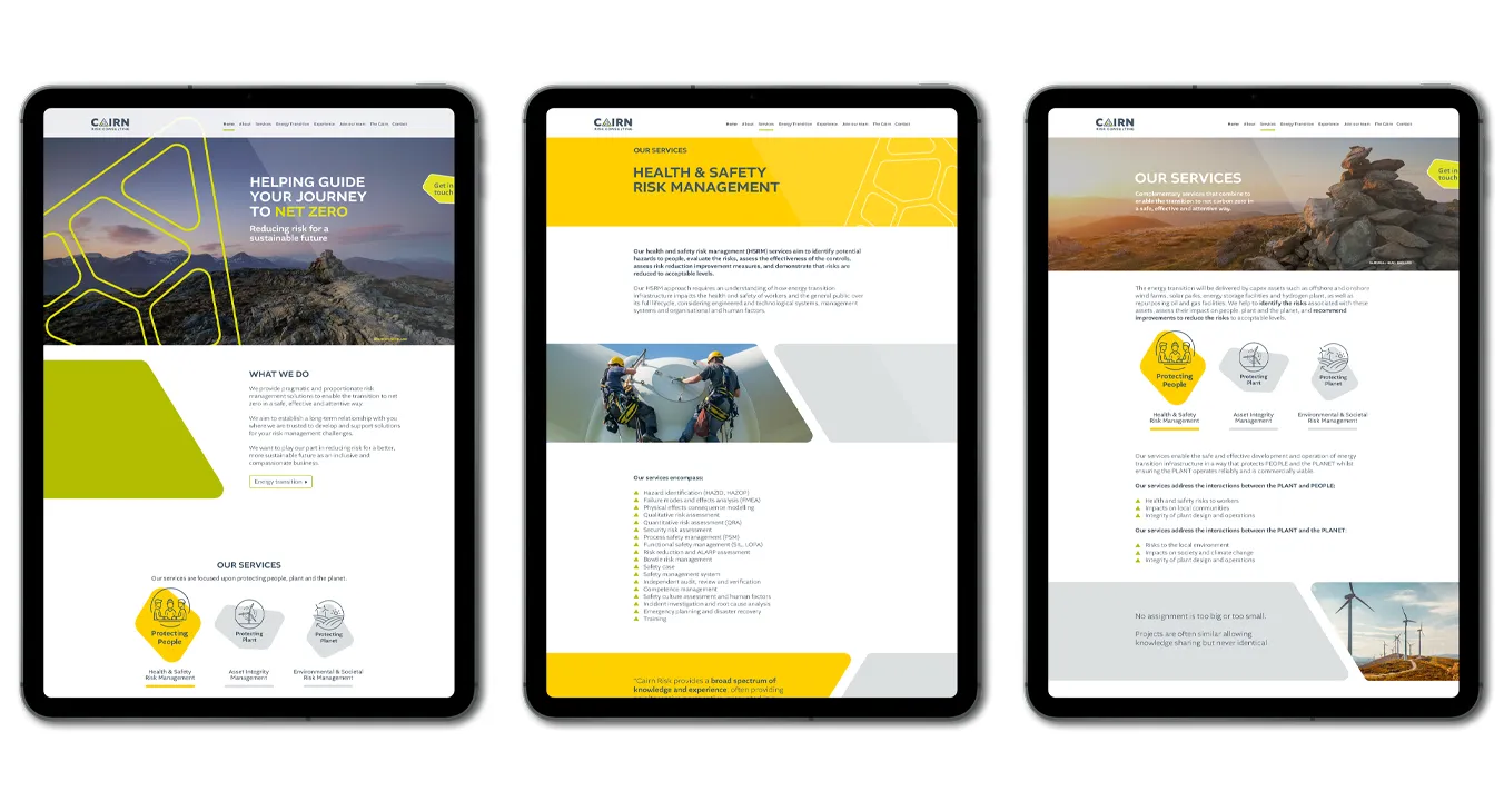 cairn responsive web cairn responsive web site