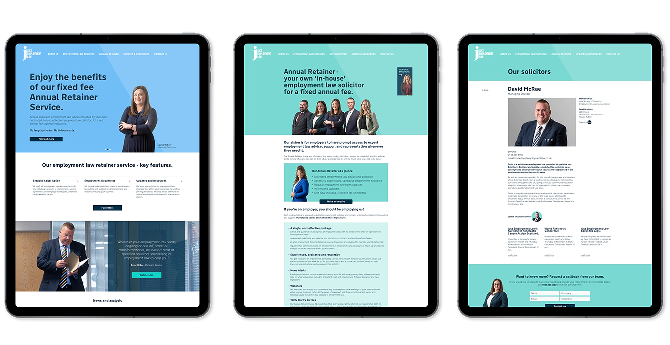 just employment responsive web
