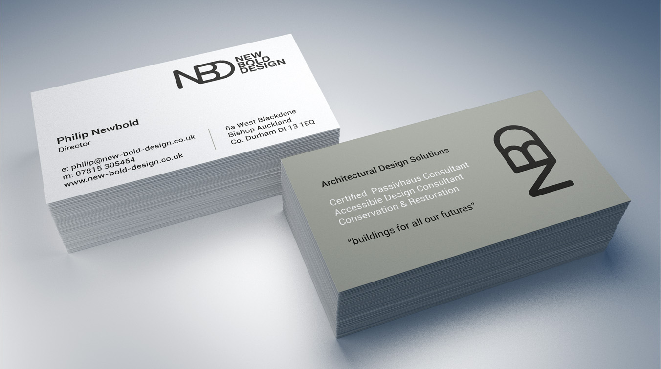 New Bold Design business cards